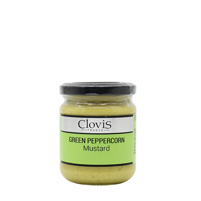 Clovis Green Peppercorn Mustard 200g