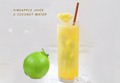 Pineapple juice & coconut water